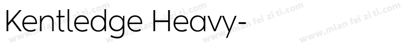 Kentledge Heavy字体转换